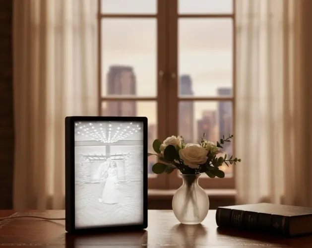 Quadro Abajur Personalizado em Impressão 3D - Transforme Memórias em Luz