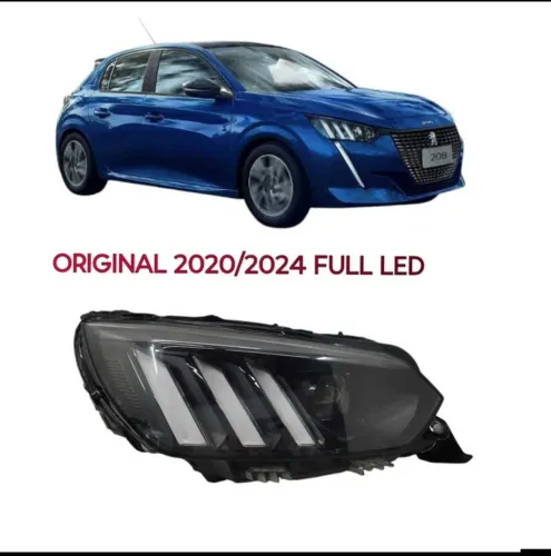 Farol Direito Peugeot 208 Full Led 2020 2021 2022 2023 2024 Original<br>