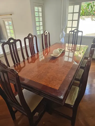 Mesa de Jantar 8 Lugares Madeira Maciça Forte