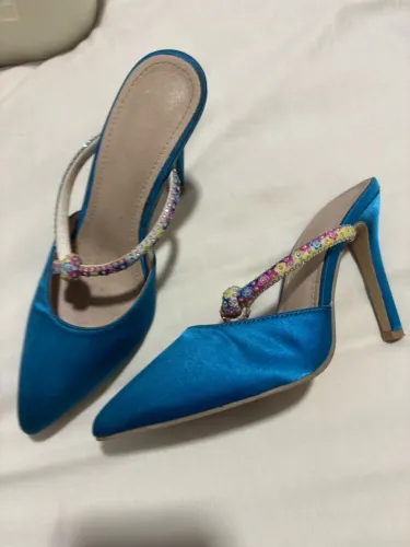 Sapato Azul Salto 34