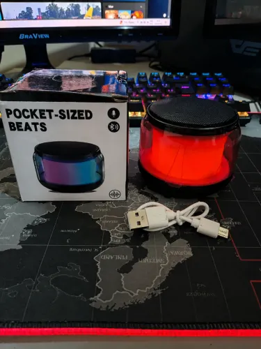 Caixa de Som Bluetooth RGB 10W | Som Potente