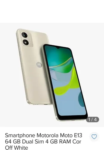Motorola E13 4g ram e 64gb armanezamento
