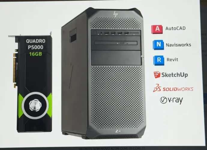 Workstation HP Z4 G4 Xeon + 32GB + Nvidia P1000 - Máquina Profissional 