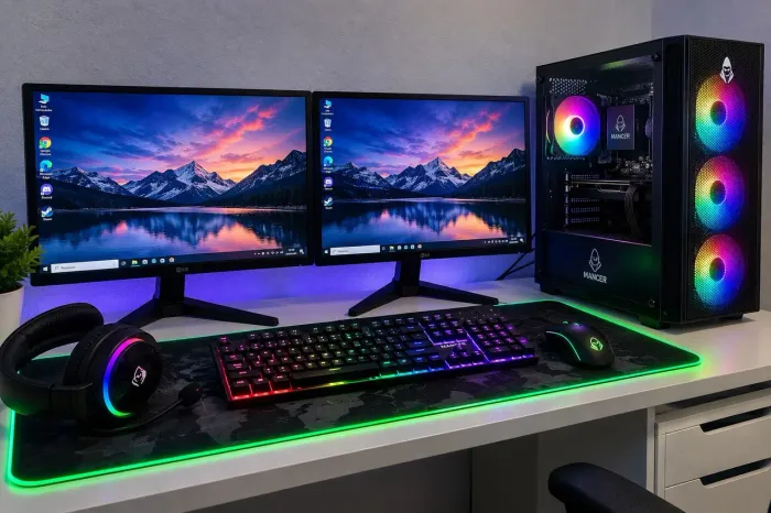 PC Gamer Mancer Ryzen 7 5700G | 16GB DDR4 | SSD 240GB + HD 1TB
