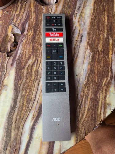 Controle TV AOC smart TV com botão netflyx,youtube