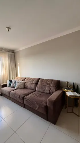 Sofá 3 metros e 20 cm Retrátil e Reclinável Marrom