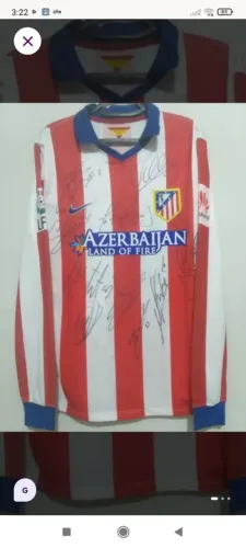 Camisa Atlético Madrid 2014 / 2015 #10 Arda Jogo Autografada Certificada