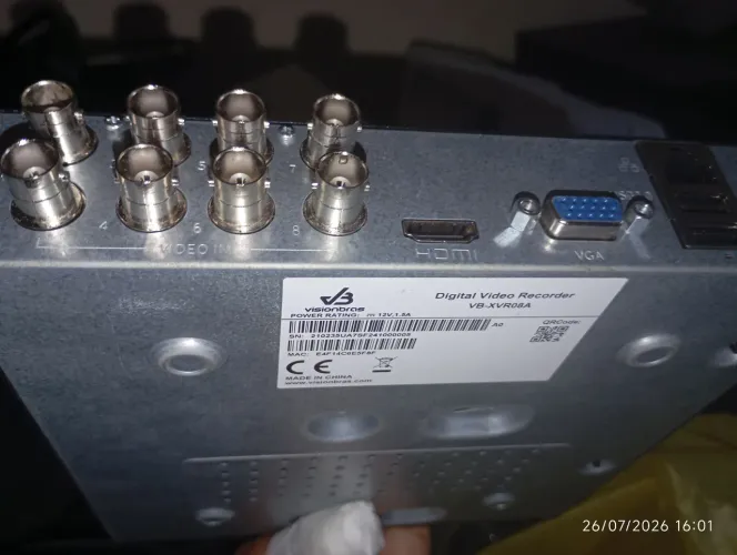 gravador de vídeo digital DVR ou XVR da marca Visionbras.