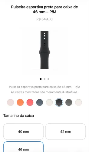 Pulseira Original Apple Watch Tam M