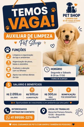 Auxiliar de limpeza