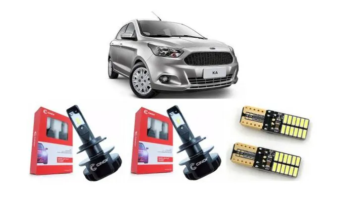 Kit Lâmpadas Led Premium Completo Ford Ka