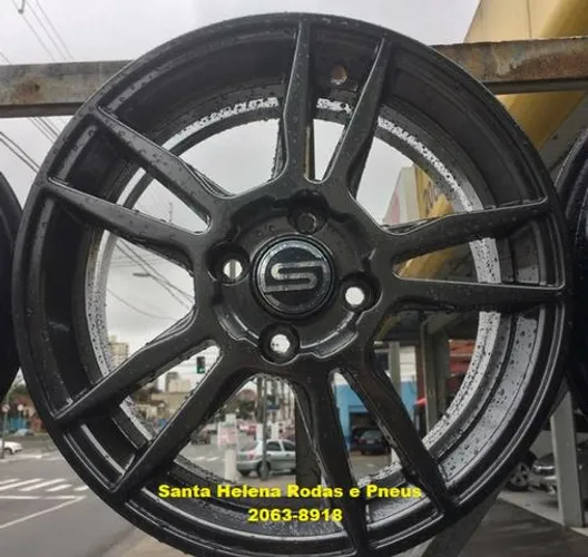 JG roda scorro aro 15 S-237 nova furação 4x100 para VW Gol Saveiro GM Celta Corsa Fiat