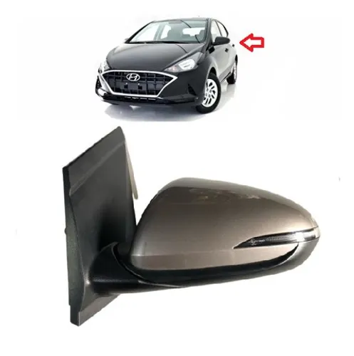 Retrovisor Hyundai Hb20 2019 2020 2021 2022 Elétrico Lado esquerdo com seta de Led