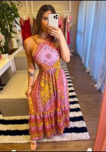 Vestido longo Malu Farm