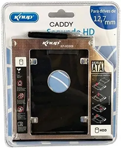 Adaptador Caddy HD Ssd Sata 12.7mm Case para Gaveta de Cd/Dvd Notebook