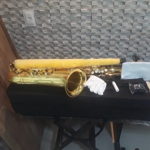 Sax saxofone tenor Sib Michael Novo na caixa
