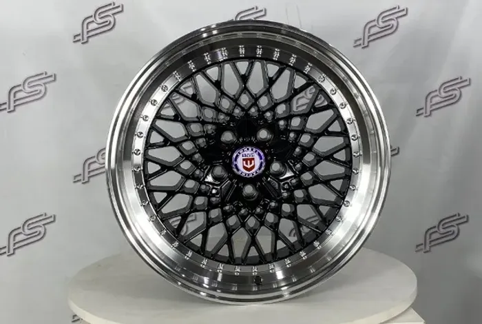 Rodas Hre IV-308 Preto Brilhante Borda Diamantado 5x112 - 18x8,5 Offset 35 (Nv)