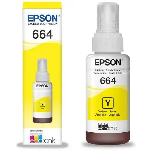 Garrafa de Tinta Epson T664420AL - Amarelo - p/ Imp. Ecotank - Original- NOVO - Lacrado