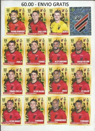 figurinhas atletico parana campeonato brasileiro 2023 - time completo