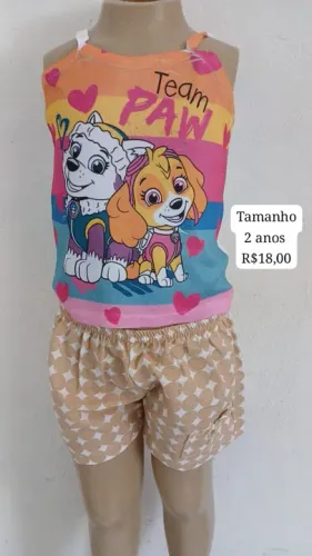 Lindas e maravilhosas conjuntos infantis para menina