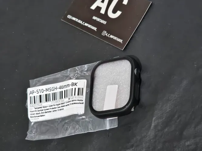 Capa de Proteção para Apple Watch Série 10 46mm 46mm - Preta