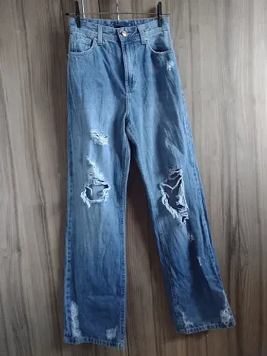 Calça wide leg