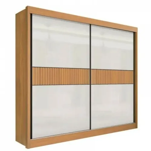 Roupeiro 2 Portas Cancun Ripado 100% MDF Rf754m