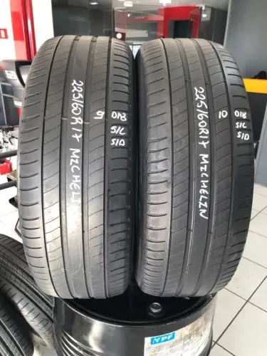 Kit 02 Pneus 225/60r17 Michelin Primacy 3 99v (usados) 9/10