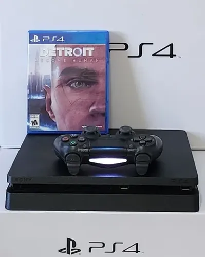 PS4 Slim 500GB c/ Garantia + Jogo DETROID.