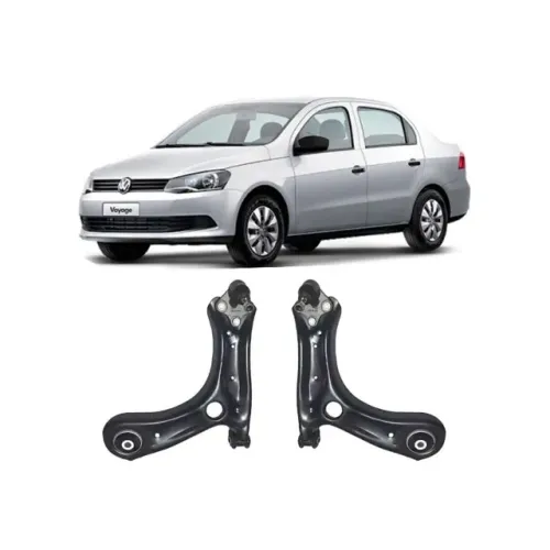 Bandejas Leque Completa Dianteira Vw Voyage, Gol, Saveiro G5, G6, G7, G8, 2009 a 2022
