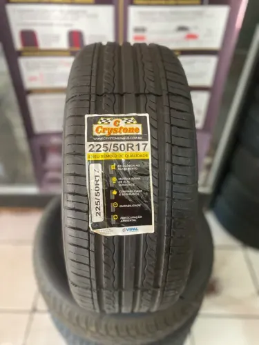 Pneu 225/50/17 Remold Crystone borracha vipal (instalação gratuita)