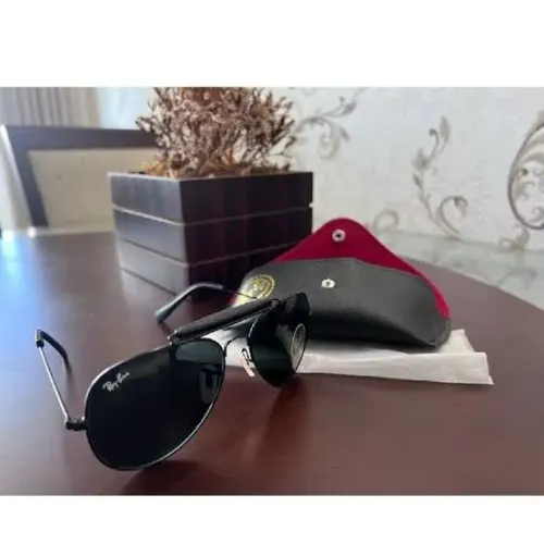 Rayban Aviador caçador vidro cristal preto original 