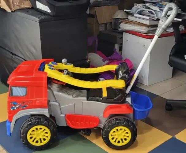 Caminhão Truck Passeio Pedal Infantil Triciclo Maral 3132 Az