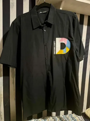 Camisa Zara Oversized Preta