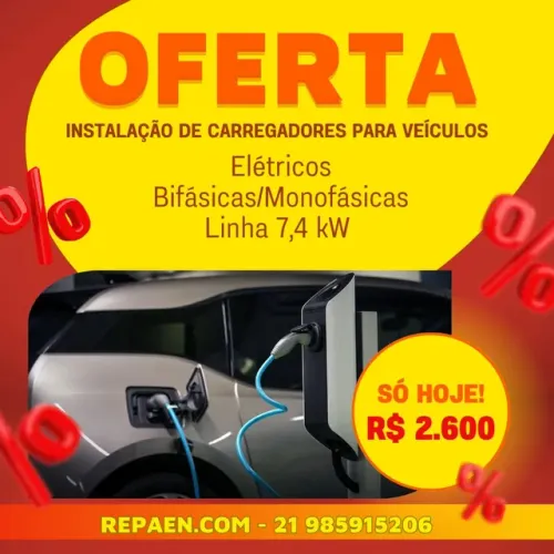 Instalação de carregador veicular a partir 1500