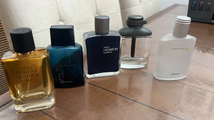 Lote frascos de perfumes vazios usados