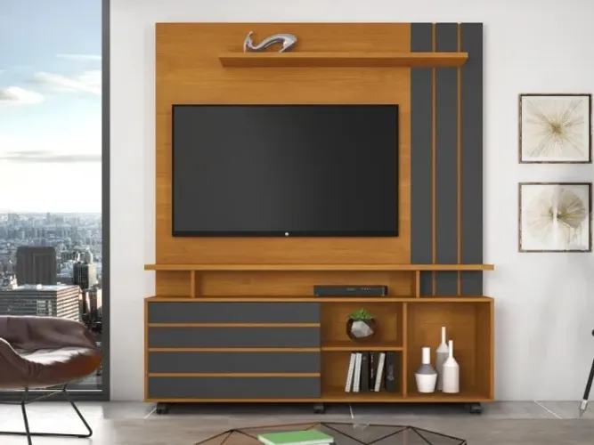 Estante Home Theater P/TVs Até 65 Polegadas. Produtos Novos Direto da Fábrica.