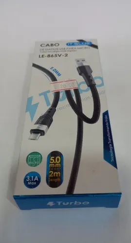 Cabo dados v 8 turbo it blue 2m