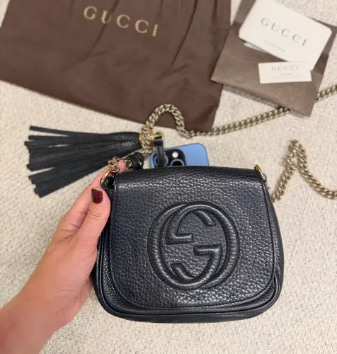 Bolsa Gucci Soho Disco Original - 100% Couro + Nota Fiscal