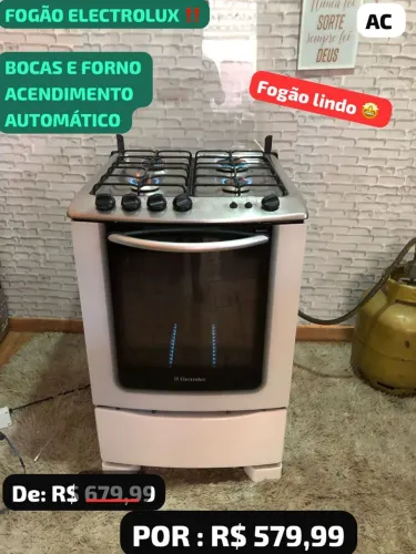 Fogão Electrolux 4 Bocas Automático