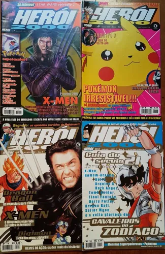 Revistas Herói 2000 N° 7, 8, 13 e 18