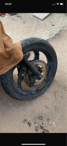 Par de rodas Dafra next 250 + suporte pinça 