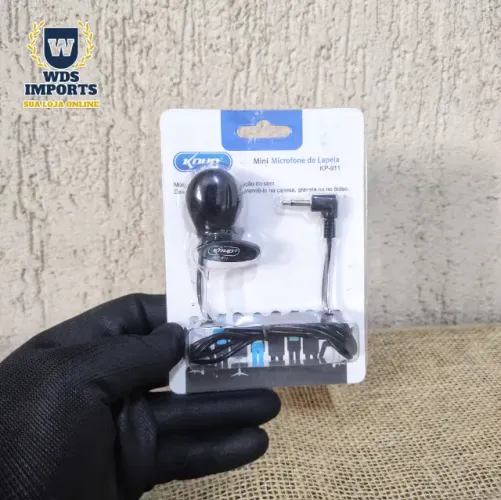 Microfone de Lapela Com Fio - Knup