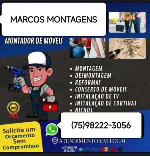 Montador de móveis em domicílio