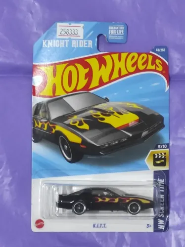 Hot Wheels Knight Rider - K.I.T.T. (Black with Yellow Flames)