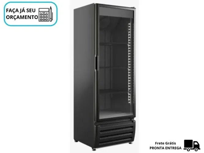 Cervejeira 500 Litros Braslar Porta de Vidro Preta