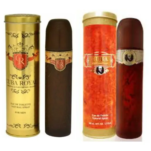 Kit Perfume Cuba Royal e Cuba Gold 100ml 