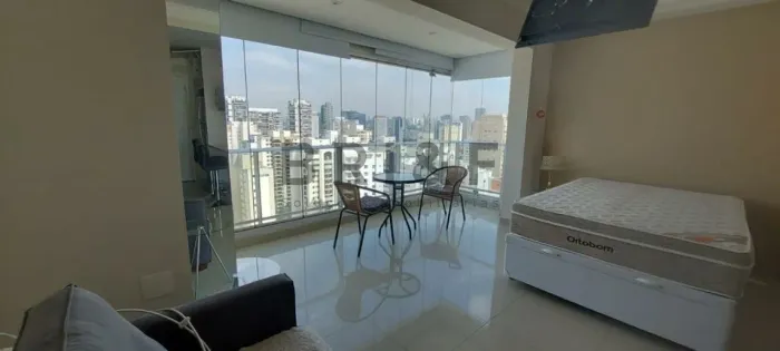 Studio para locação, 36m² e 1 vaga de garagem. Brooklin/SP