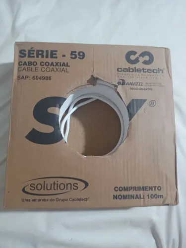 Cabo coaxial Cabletech Série 59 - 100m