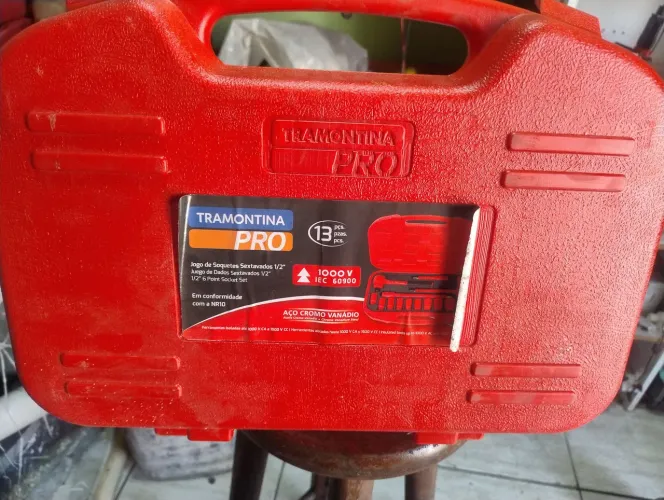 Jjogo de Soquetes Sextavados Tramontina Pro 1000V . Nr10 1/2" Tramontina Pro